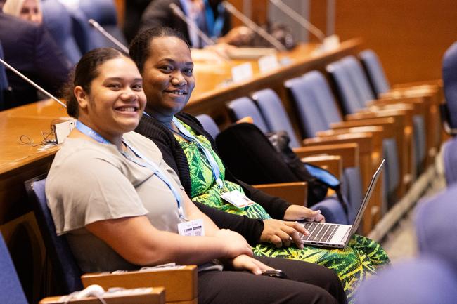 Camila Noel Vanautu, and, Tumau Herownna Neru, Samoa- OEWG46 - 8July2024