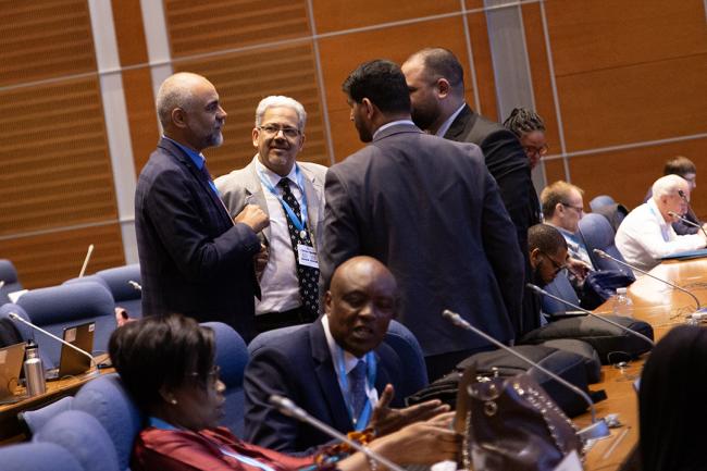 Delgates during informal consultations - OEWG46 - 11July2024