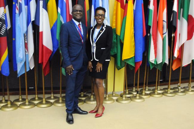 Eden Charles, Interim Director-General of the Enterprise, and Amanda Fraser, Trinidad and Tobago