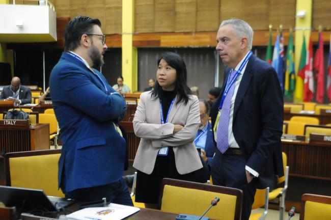 Eduardo Sfoglia, Brazil, with María Eugenia Goya and Marcelo Ángel Balbi Calvo, Argentina