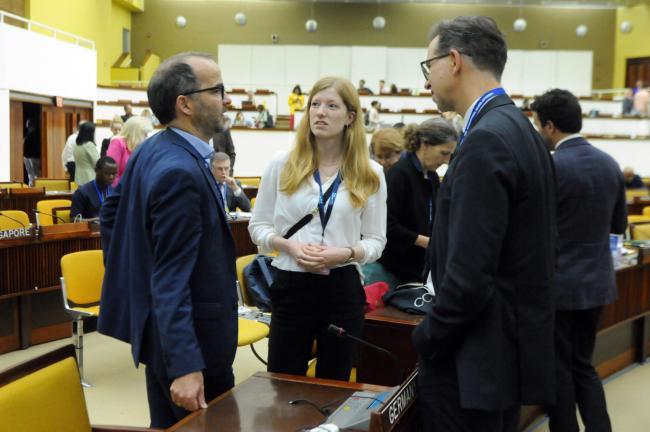 German delegates and Daniela Herrmann, Greenpeace International