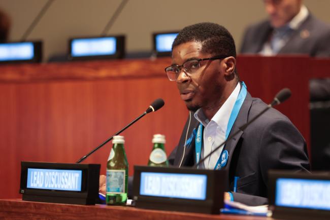 George Tarr, UNHCR Refugee Youth Representative and Refugee Congress Honorary Delegate for New York, Liberia