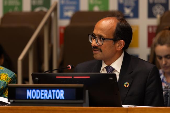 Moderator Kamal Kishore, Special Representative of the UN Secretary-General for Disaster Risk Reduction (DRR), and Head, UNDRR