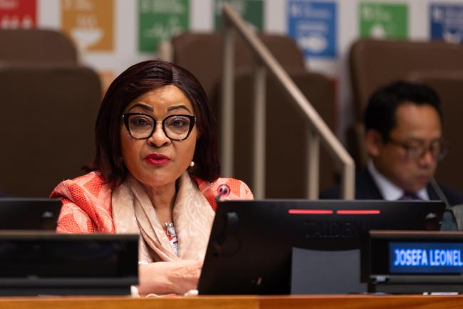 Josefa Leonel Correia Sacko, Commissioner for Agriculture, Rural Development, Blue Economy and Sustainable Environment, African Union Commission
