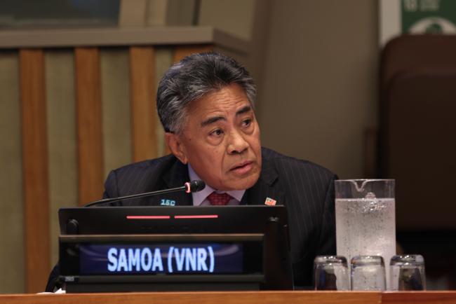 Fatumanava-o-Upulo III Pa’olelei Luteru, Ambassador Extraordinary and Plenipotentiary, and Permanent Representative of Samoa to the UN