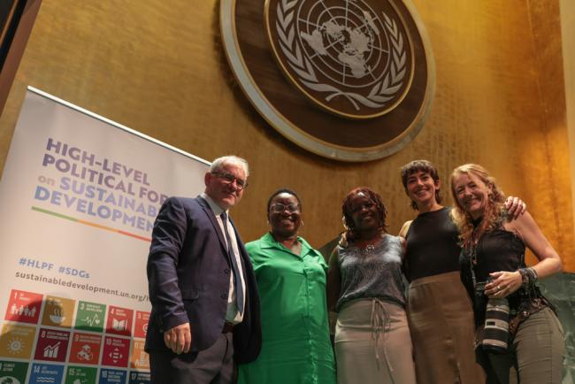 The IISD/ENB team covering HLPF 2024
