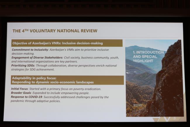 Azerbaijan presents their fourth VNR