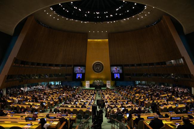 The opening of the High-level Segment takes place in the UN General Assembly hall