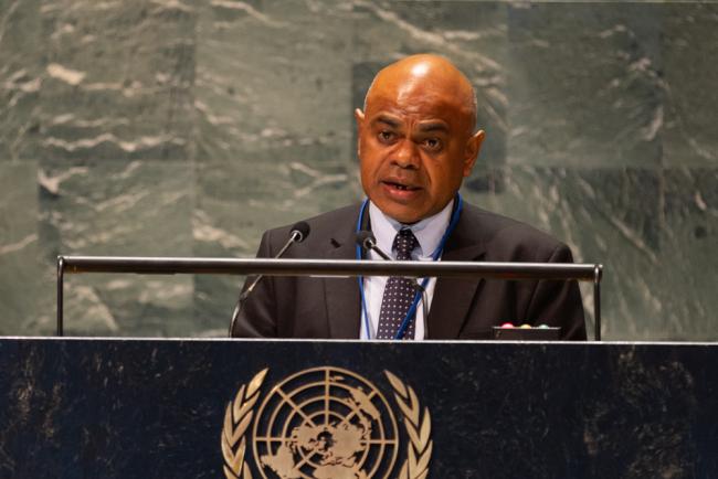  Odo Tevi, Permanent Representative of Vanuatu to the UN, on behalf of Pacific SIDS (PSIDS)