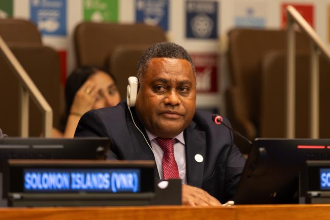 Rexon Ramofafia, Minister of National Planning and Development, Solomon Islands