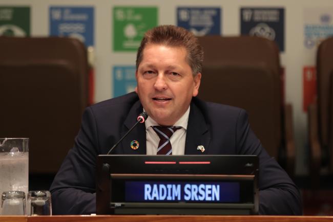 Radim Sršeň, Deputy Minister of Regional Development, Czech Republic, and Co-Chair, 2024 Regional Forum on Sustainable Development for the UNECE Region