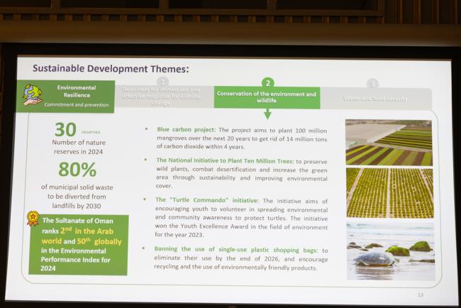 Oman's VNR report highlights the importance of protecting the environment