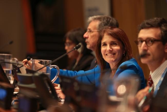 Paula Narváez, Vice President, ECOSOC, chaired the session on science, technology, and innovation (STI)