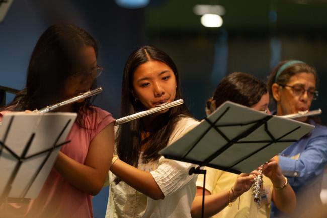 Musicians during the performance