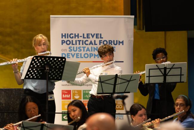 Musicians during the performance