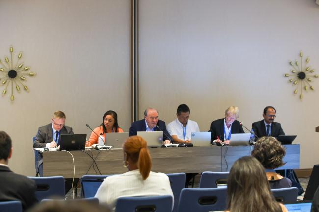 View of the dais
