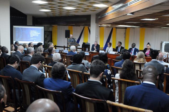 Participants during the side event on the importance of technology to ensuring the sustainable use of resources in the Area