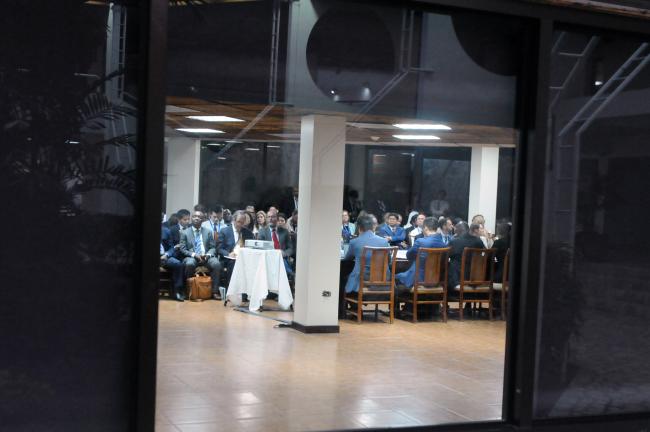 A view of the room for the ISA side event
