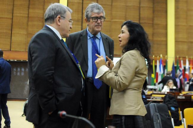 José Antonio Cabedo, Chile; Diego Bermejo Romero de Terreros, Spain; and Elza Moreira Marcelino de Castro, Brazil