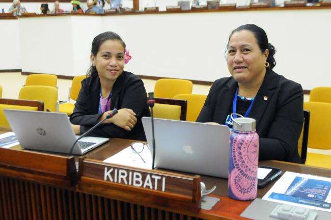 Joyce Maria Uan and Josephine Moote, Kiribati