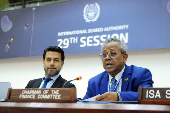 Marcelino Miranda, ISA Secretariat, and Khurshed Alam, Bangladesh, Chair of the ISA Finance Committee
