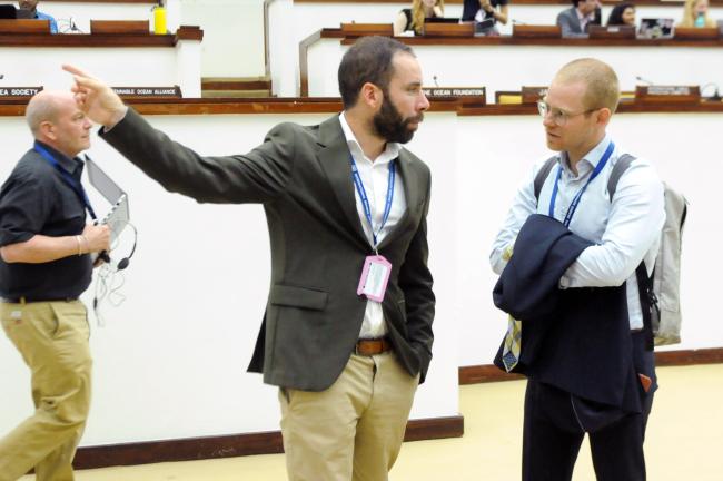 Martin Webeler, Environmental Justice Foundation (EJF), and Andrin Studer, Switzerland