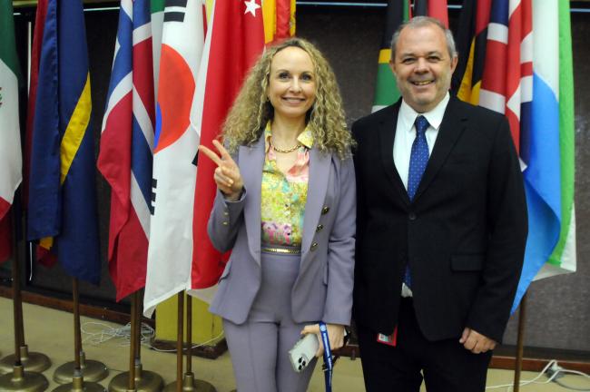 Noémie Wouters and Pablo Andrés Vidal, ISA Secretariat
