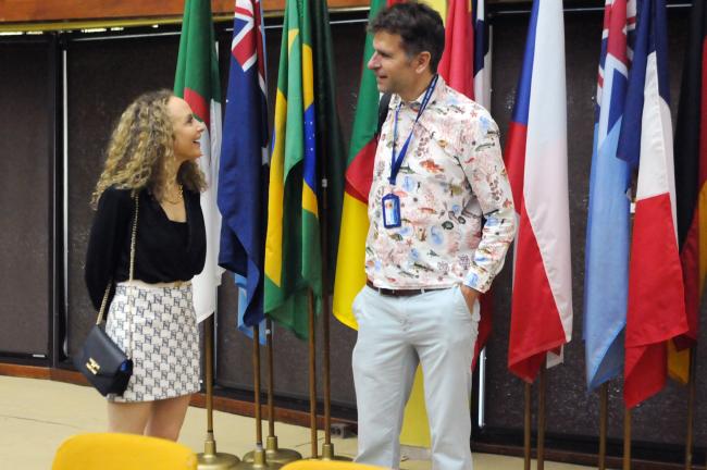 Noémie Wouters, ISA Secretariat, and Steven Vandenborre, Belgium