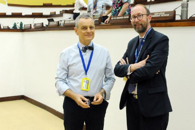 Olivier Guyonvarch, France, and Alexandre Luczkiewicz, Cluster Maritime Français (CMF)
