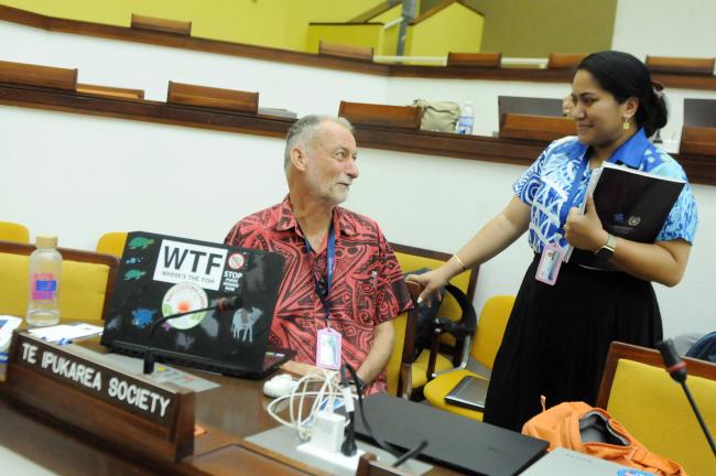 Paris Tutty, Te Ipukarea Society, and Marilyn Simmons, The Pacific Community (SPC)