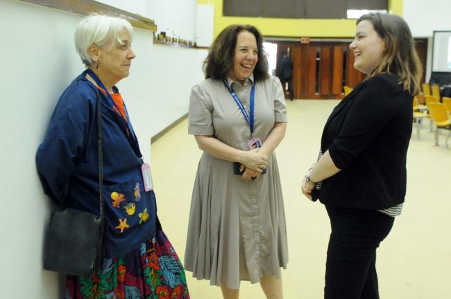 Philomène Verlaan, Advisory Committee on Protection of the Sea (ACOPS); Jennifer Warren, US, and Madeline Warner, The Ocean Foundation