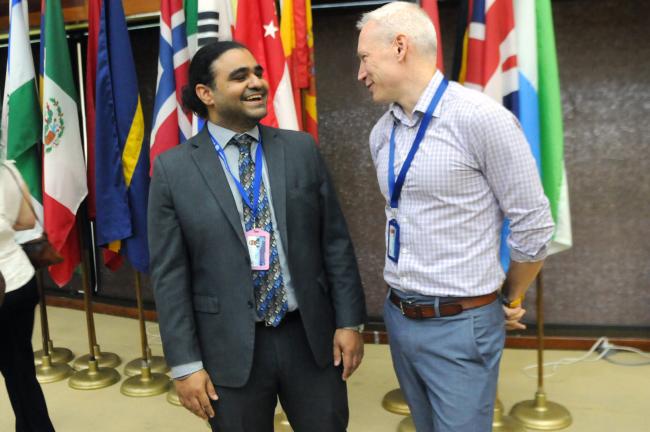 Pradeep Singh, International Union for Conservation of Nature (IUCN), and Corey McLachlan, Nauru Ocean Resource Inc. (NORI)