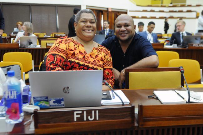 Raijeli Taga, Fiji, and Joey Tau, Greenpeace International