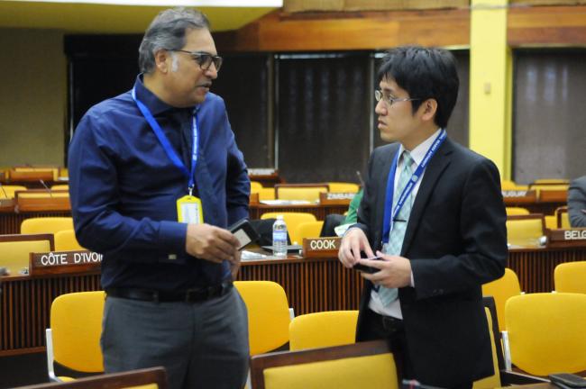Rezah Badal, Mauritius, and Hiroaki Ishihara, Japan