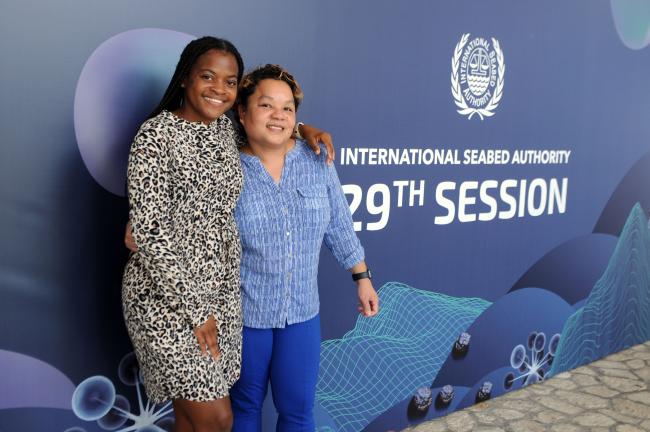Shanique Gregory and Nuklan Hugh, ISA Secretariat