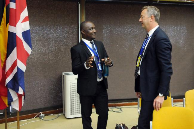 Solomon Korbieh, Ghana, and Terje Aalia, Norway