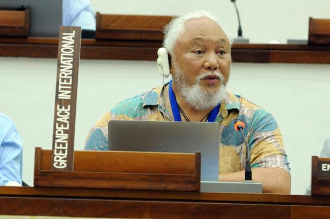 Solomon “Uncle Sol” Kaho‘ohalahala, Greenpeace International