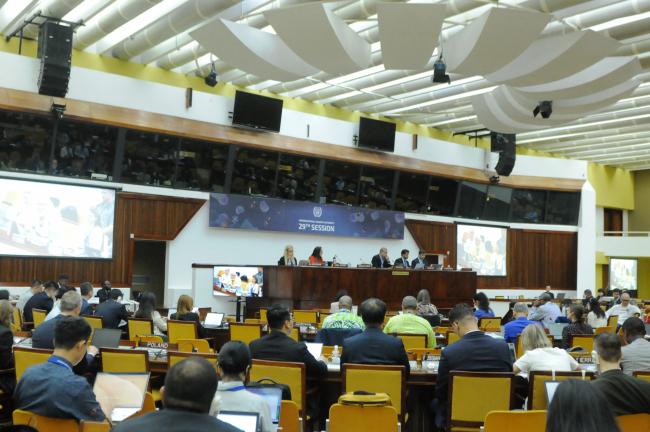 Council members during the thematic discussion on Thematic Discussion on Underwater Cultural Heritage