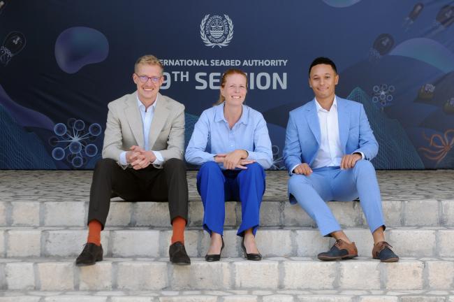 Tomasz Bieńko and Remus Weekes, Poland, with Nathia Hass Brandtberg, Denmark