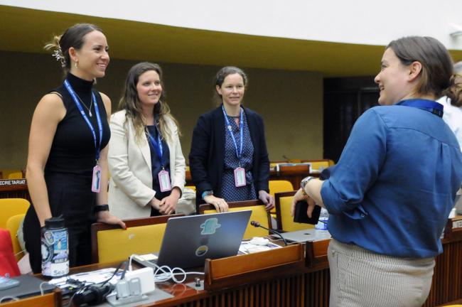 US delegates and Madeline Warner, The Ocean Foundation