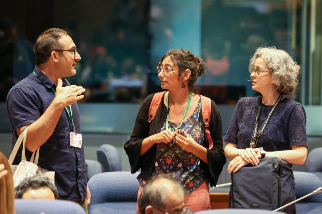 From L-R: Matthew Dias; Kathryn Garforth; Beatriz Gómez-Castro; and  CBD Secretariat