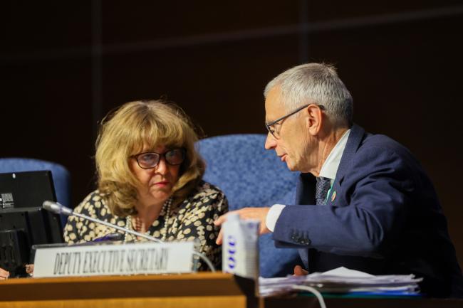 Astrid Schomaker, Executive Secretary, CBD, and David Cooper, Deputy Executive Secretary, CBD 