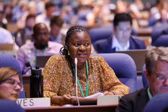 Martha Mphatso Kalemba, Malawi, reporting from the CoW