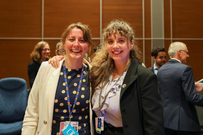Charlotte Germain-Aubrey and Kirsty Bryant, CBD Secretariat
