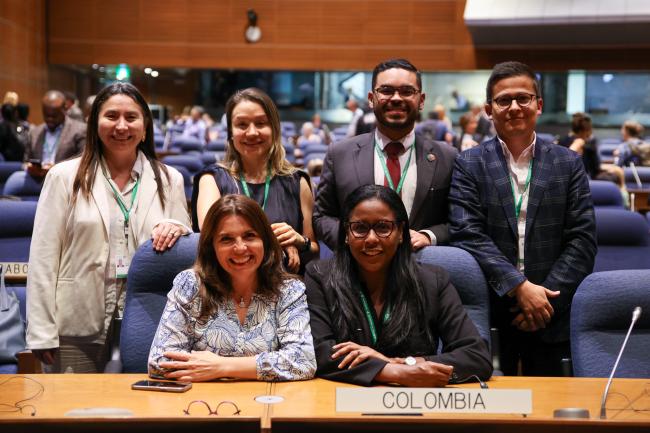 The Colombian delegation