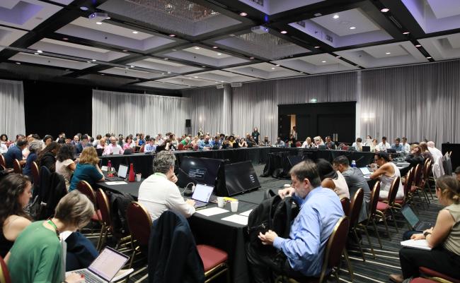 View of the room during a contact group