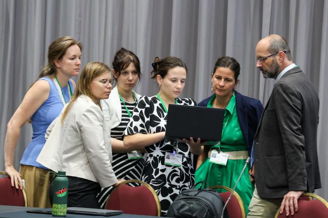 Delegates from Hungary conferring