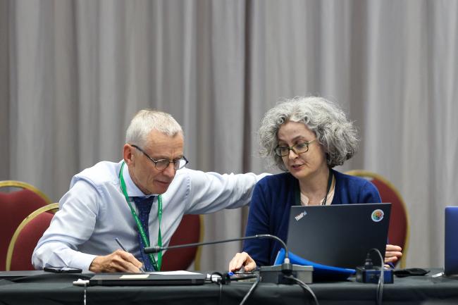 David Cooper, CBD Deputy Executive Secretary, with Kathryn Garforth, CBD Secretariat