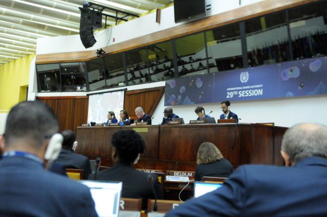 A view of the dais during the last day of ISA-29