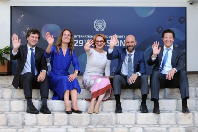 Delegates from the Netherlands and Portugal